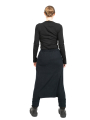 Rundholz - Merino knit pants with skirt Element Black - 2241447604