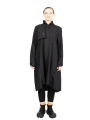 Rundholz Black Label - Dress ruched at the back with breast pocket Poplin Black - 2243320912
