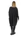 Rundholz Black Label - ShirtKleid mit Tüllabschlüssen am Hals Saum Oversize Black - 2243330903