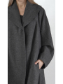 Rundholz - Oversizeer Leinenwoll Mantel - 2251191207