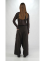 Rundholz - Loose Viscose Wool Trousers With Gathering at Seam - 2251210101