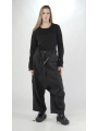 Rundholz - Gerade weite Leinenwoll Hose - 2251260106