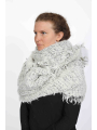 Rundholz - Rundholz oversize knitted alpaca scarf with fringes - 2251387706