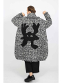 Rundholz - Rundholz balloon-shaped knitted coat with monster detail - 2251757201