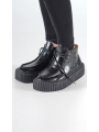 Rundholz - Rundholz Elegante Schnür-Ankle Boots mit Faltenpartie - 2251985251