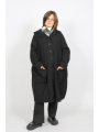 Rundholz Black Label - Oversize Fransenmantel mit Kapuze von Black Label - 2253281203
