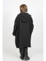 Rundholz Black Label - Oversize Fransenmantel mit Kapuze von Black Label - 2253281203