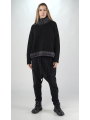 Rundholz Black Label - Hüftlanger Leinen Strick Pullover mit Wattiertem Nyloneinsatz - 2253710703