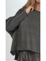 Rundholz Black Label -  Leinen-Baumwoll Pullover mit Rollkanten - 2253720713