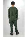Rundholz - Langärmeliges Bicolor Baumwolljersey Shirt - 2254520502