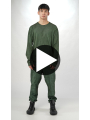 Rundholz - Langärmeliges Bicolor Baumwolljersey Shirt - 2254520502