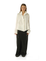 Rundholz - Ausgestellte Poplin Bluse - 2261230402