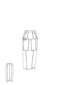 Rundholz DIP - Bananenförmiger Twill Stretch Rock - 2262120307