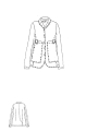 Rundholz DIP - Taillierte Twill Stretch Jacke - 2262121104