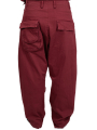 Pal Offner - Balloon Trousers_Super Denim Stretch Merlot - 131101