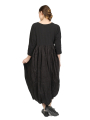 Rundholz Black Label - balloon dress with 3/4 sleeves and ruffles at the back - black - 1253470901