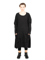 Rundholz Black Label - Balloon dress with suitcase pockets Sweater Cotton Oversize black - 2243250903