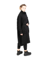 Rundholz Black Label - Knitted dress with suitcase pockets boiled wool oversize black - 2243897309