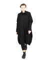Rundholz Black Label - Knitted dress with suitcase pockets boiled wool oversize black - 2243897309