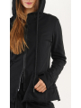 Rundholz Black Label - Taillierte Sweatjacke mit Kapuze black - 2243291127