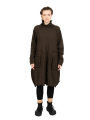 Rundholz Black Label - Knitted dress with suitcase pockets boiled wool oversize jungle - 2243897309