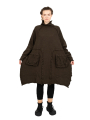 Rundholz Black Label - Knitted dress with suitcase pockets boiled wool oversize jungle - 2243897309