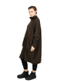 Rundholz Black Label - Knitted dress with suitcase pockets boiled wool oversize jungle - 2243897309