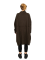 Rundholz Black Label - Knitted dress with suitcase pockets boiled wool oversize jungle - 2243897309