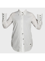 Pluslavie (Plü) - Longbluse mit Hemdsaum - 4033