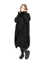 Rundholz Black Label - Knitted dress with suitcase pockets boiled wool oversize black - 2243897309