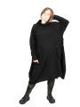 Rundholz Black Label - Knitted dress with suitcase pockets boiled wool oversize black - 2243897309
