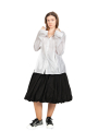 Rundholz - Taillierte Bluse mit kleinen Kellerfalten White - 2241230408