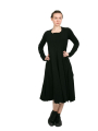 Rundholz Black Label - Dress with decorative seams and offset hems black - 2243470904
