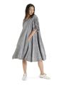 Rundholz DIP - A-Linien Kleid aus Leinenstoff - 1262670905