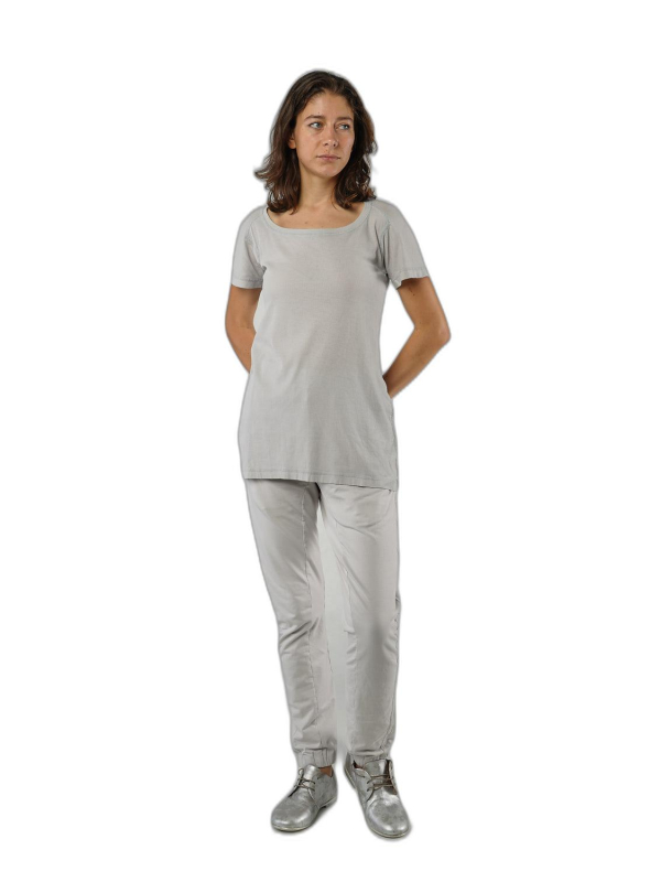 Rundholz - Gerade schmales rippenjersey t-shirt - 1251140501