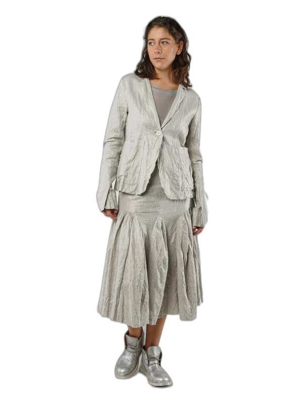 Rundholz - Taillierte baumwoll leinen nadelvlies jacke - 1251171104