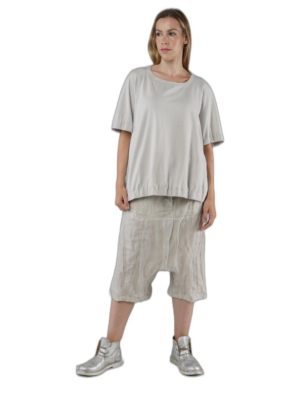 Rundholz - Hüftlanges thin french terry t-shirt - 1251280515