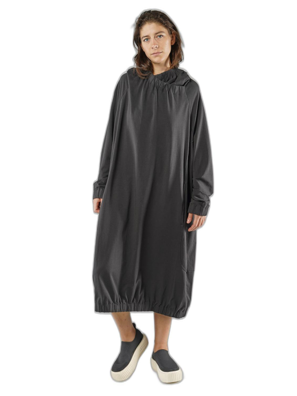 Rundholz - Knielanges thin french terry kleid - 1251280917