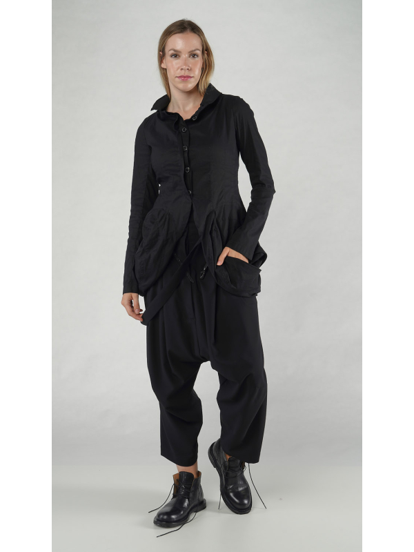 Rundholz - Taillierte baumwoll stretch jacke - 1251631107