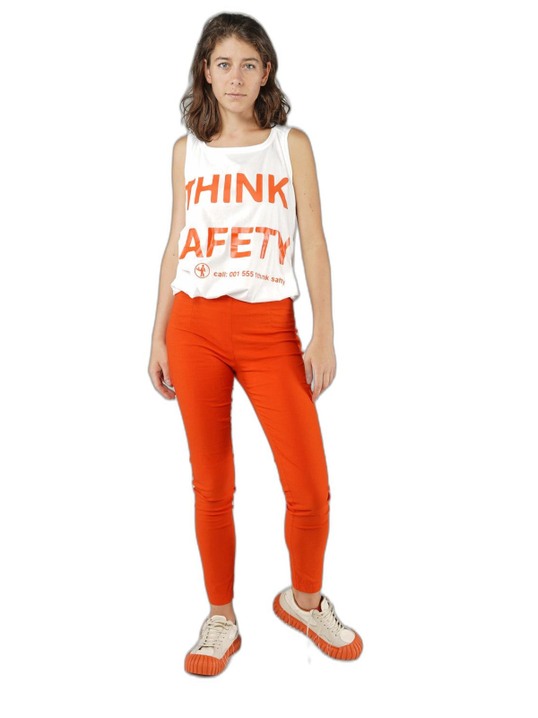 Rundholz DIP - Schmale leinen baumwoll stretch hose - 1252240107