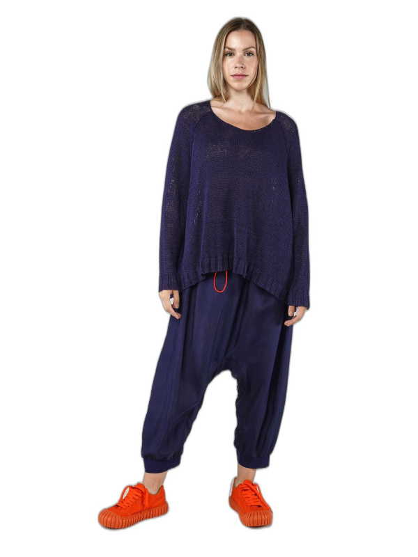 Rundholz DIP - Hüftlanger leinen strick pullover - 1252440701