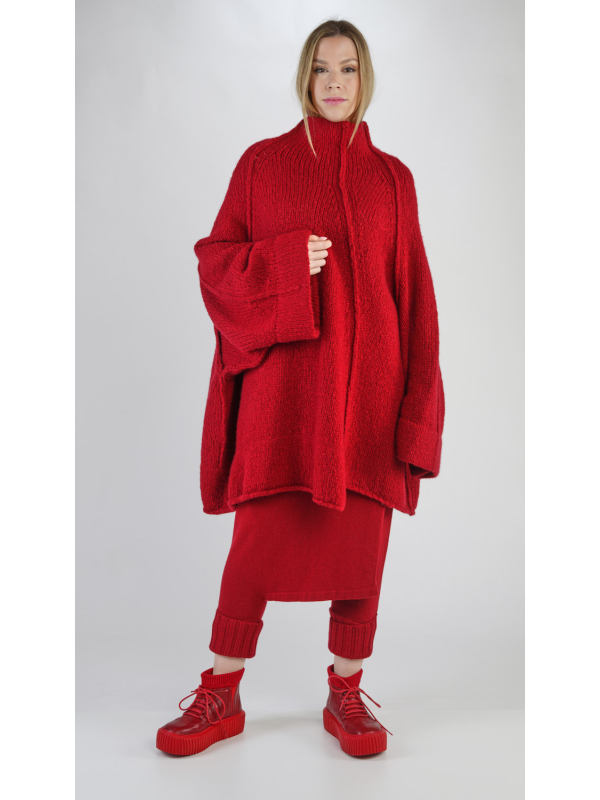 Rundholz - Трикотажная туника крупной вязки с широкими рукавами Oversize Черный - 2241407003