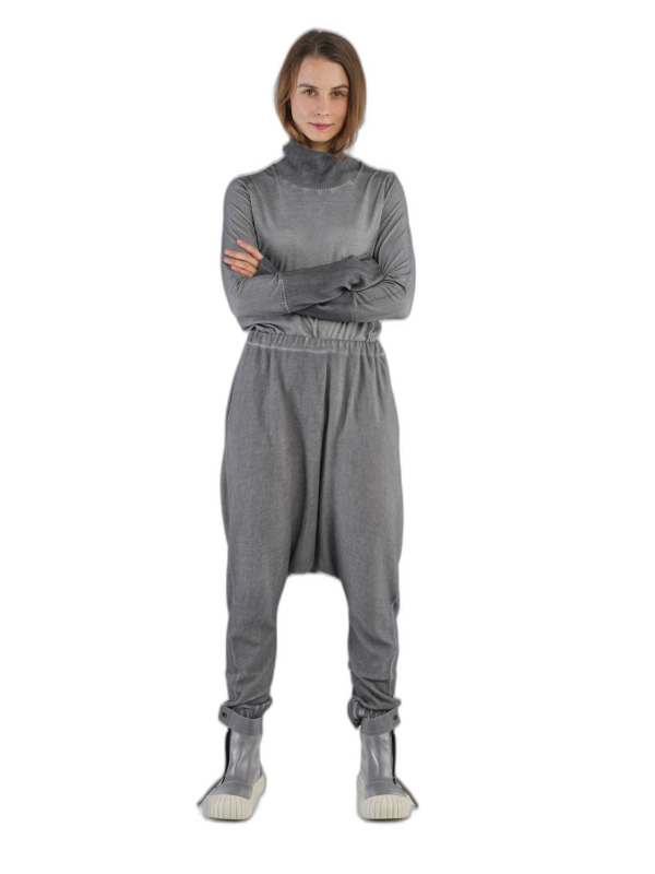 Rundholz DIP - Relaxed baumwoll-crepe-strickhose mit lässiger schritthöhe - 2242697609