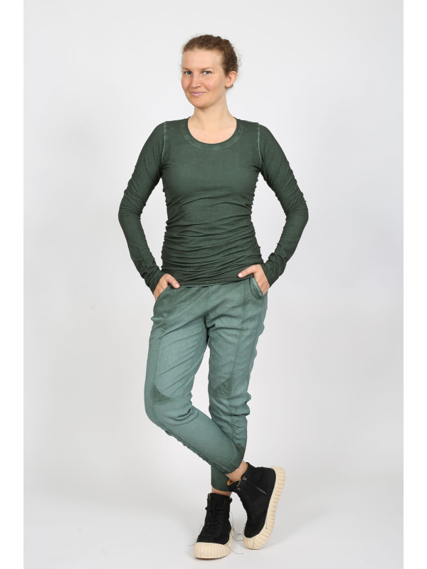 Rundholz DIP - Elegant fitted long-sleeve cotton T-shirt - 2252560507 - Stilecht - Image 1