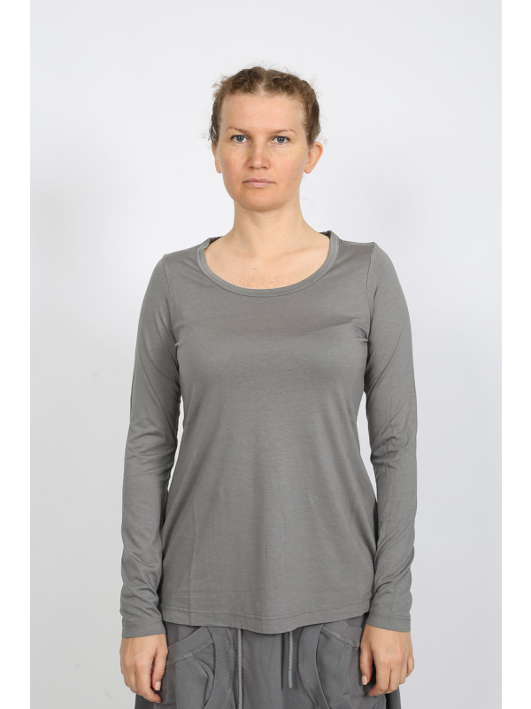 Rundholz Black Label - Elegant Long Sleeve T-Shirt made of Lyocell and Cotton - 2253260506 - Stilecht - Image 1