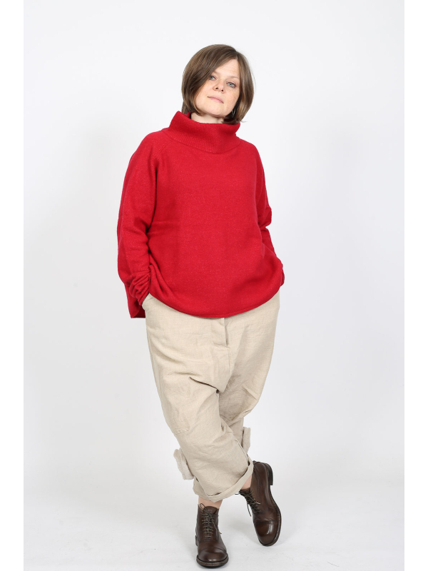 Rundholz Black Label - Sweater with Roll Neck and Raglan Sleeves - 2253320701 - Stilecht - Image 1