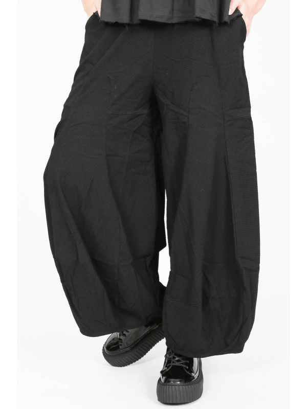 Black label - Elegant balloon pants with flock print by black label - 2253390116 - True to style - Image 1