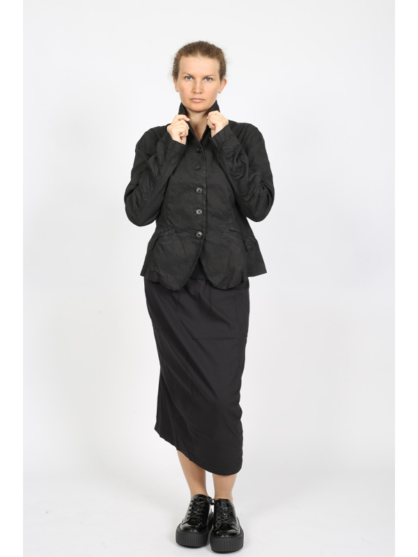 Rundholz Black Label - Skirt with Elastic Waistband and Linen Mix - 2253630307 - Stilecht - Image 1