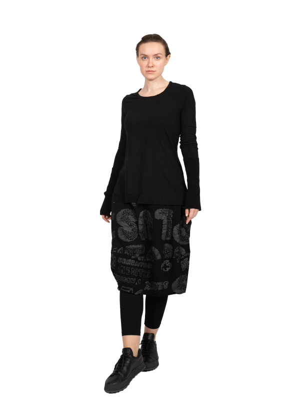 Rundholz DIP - Лонгслив с трикотажными манжетами из хлопкового джерси черная - 2242560501