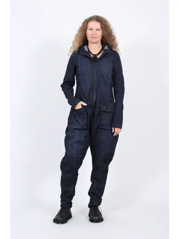 Pluslavie (Plü) - Denim-Jumpsuit mit Kapuze - 10022 - Stilecht - Bild 1